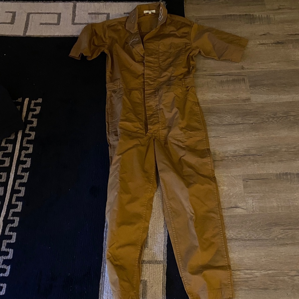 Alex Mill Tan Utility Jumpsuit
